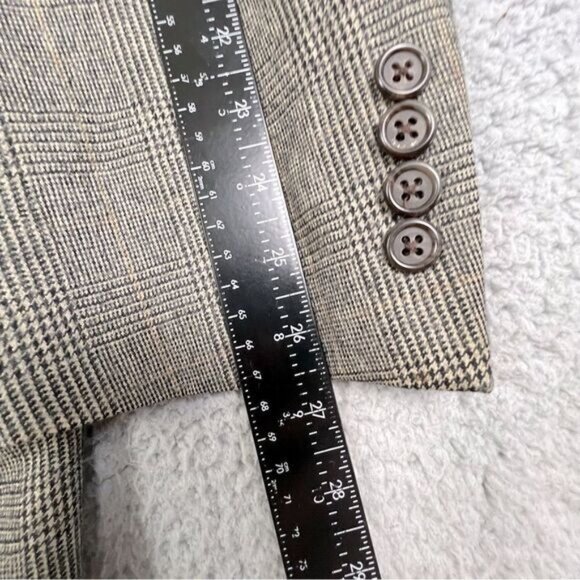 BURBERRYS MENS GRAY BLACK TWEED BLAZER SIZE 42R - Picture 9 of 10